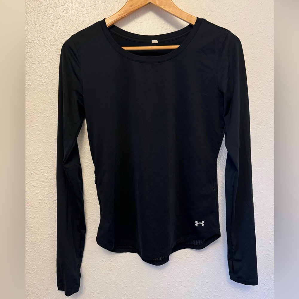 Under Armour Heat Gear Women's Black Long Sleeve Top - Medium - Picture 5 of 8